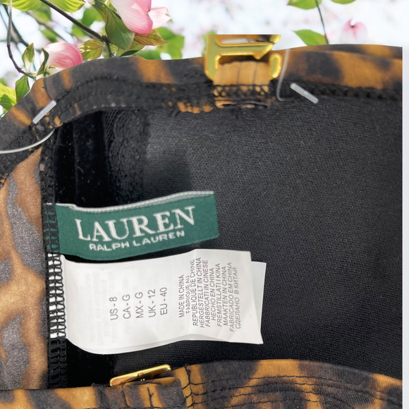 LAUREN Ralph Lauren Leopard Print Bandeau - Picture 9 of 9